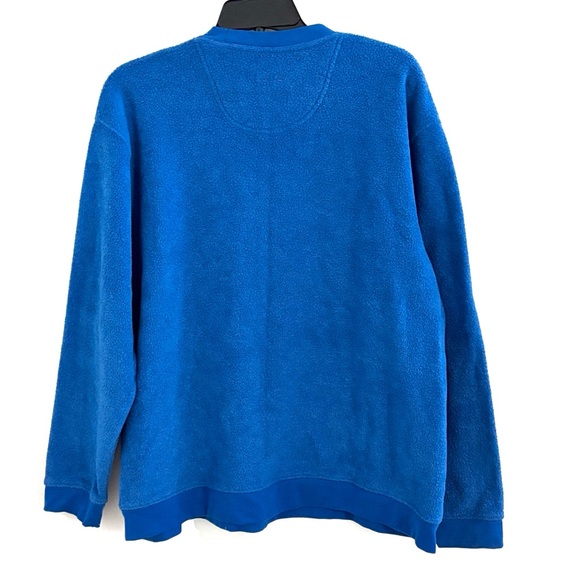 Bolle’ Golf Size L Fleece Vibrant Blue Crewneck Pullover Sweater - Picture 2 of 9